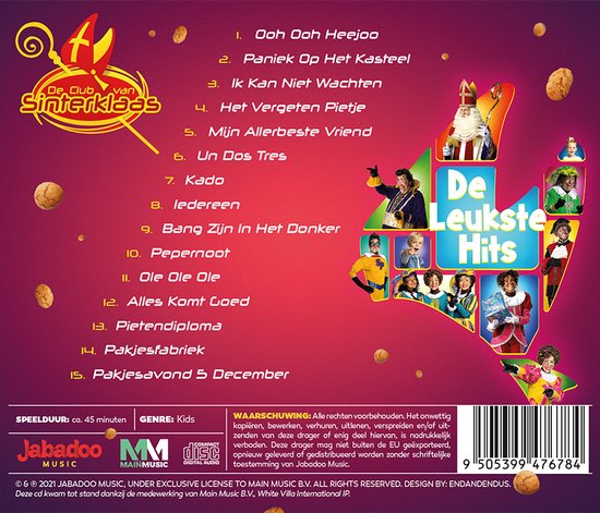 Achterkant CD De Leukste Hits 2021